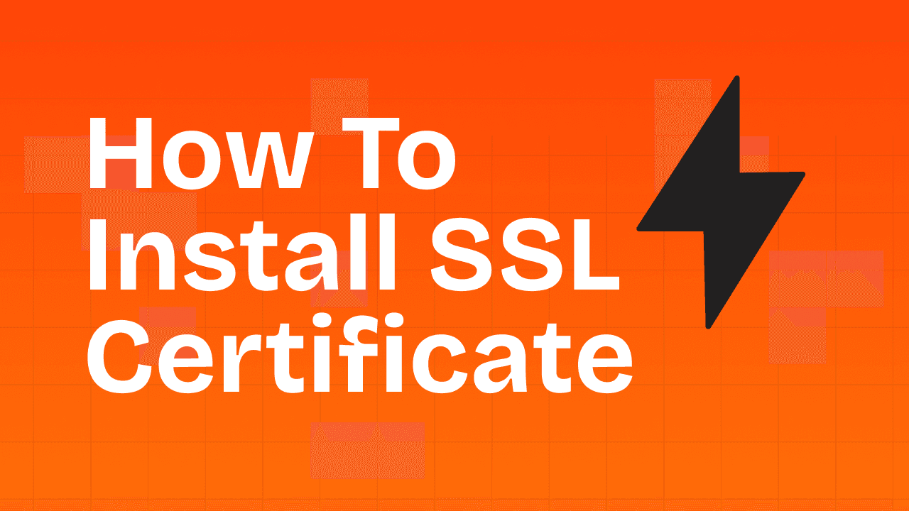 Install SSL Certificate