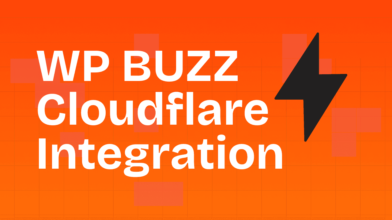 Wp Buzz Cloudflare Integration